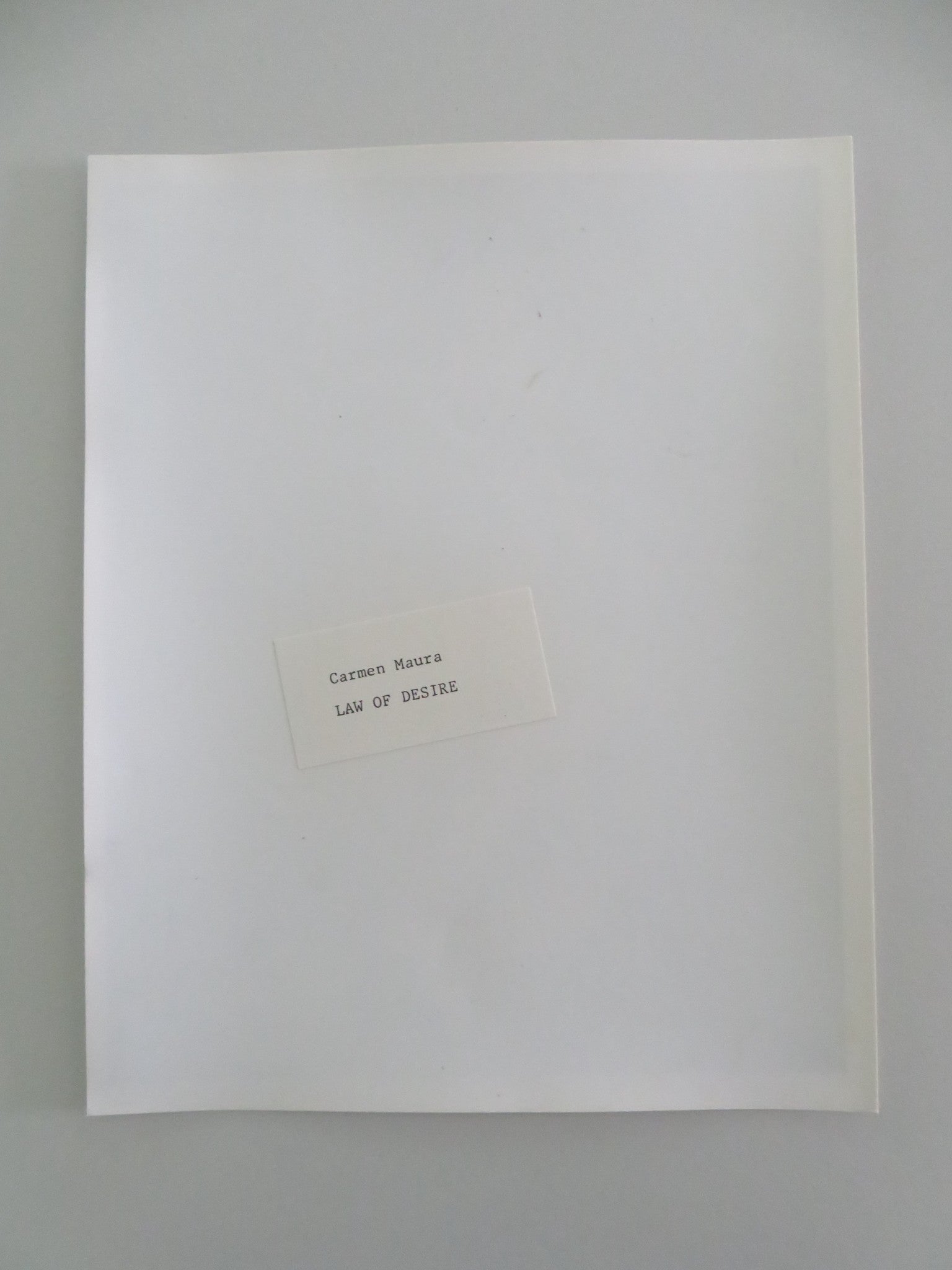 LAW OF DESIRE - A MOVIE STILL PHOTO CARMEN MAURA ANTONIO BANDERAS 1987 Movie posters