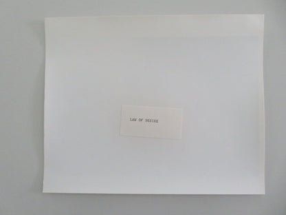 LAW OF DESIRE - B MOVIE STILL PHOTO ANTONIO BANDERAS 1987 Movie posters