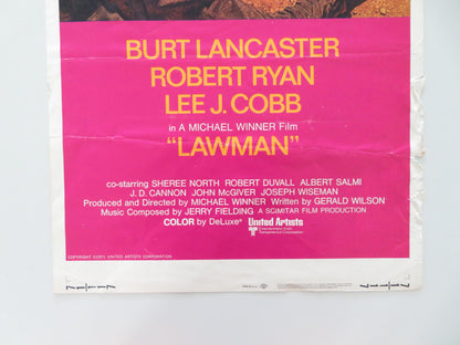 Lawman US Insert Poster Burt Lancaster Robert Ryan 1971 Movie posters