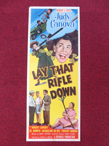LAY THAT RIFLE DOWN US INSERT POSTER JUDY CANOVA ROBERT LOWERY 1955 Rendezvous Cinema Movie posters