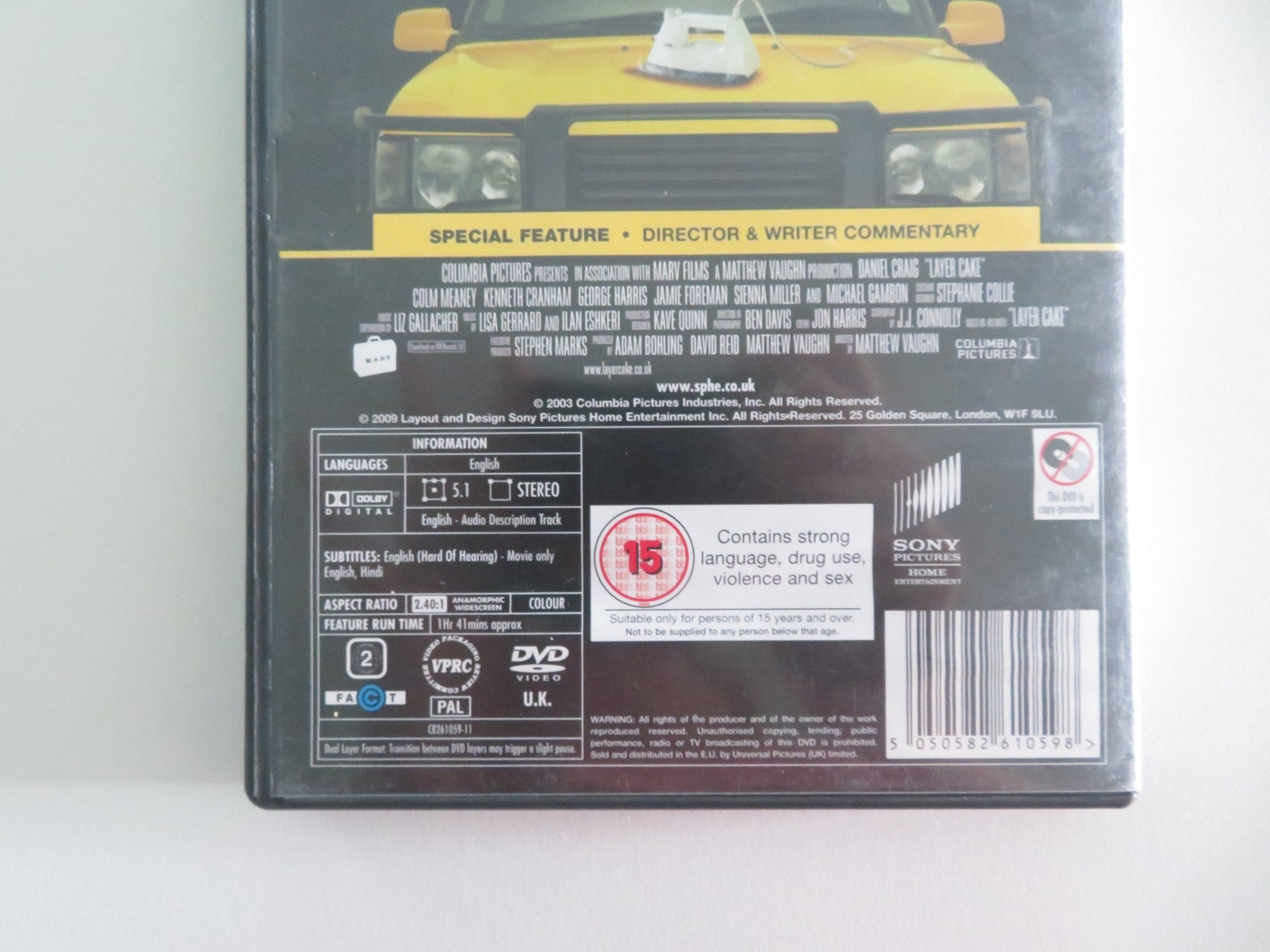 LAYER CAKE (DVD) DANIEL CRAIG SIENNA MILLER 2004 REGION 2 Movie posters