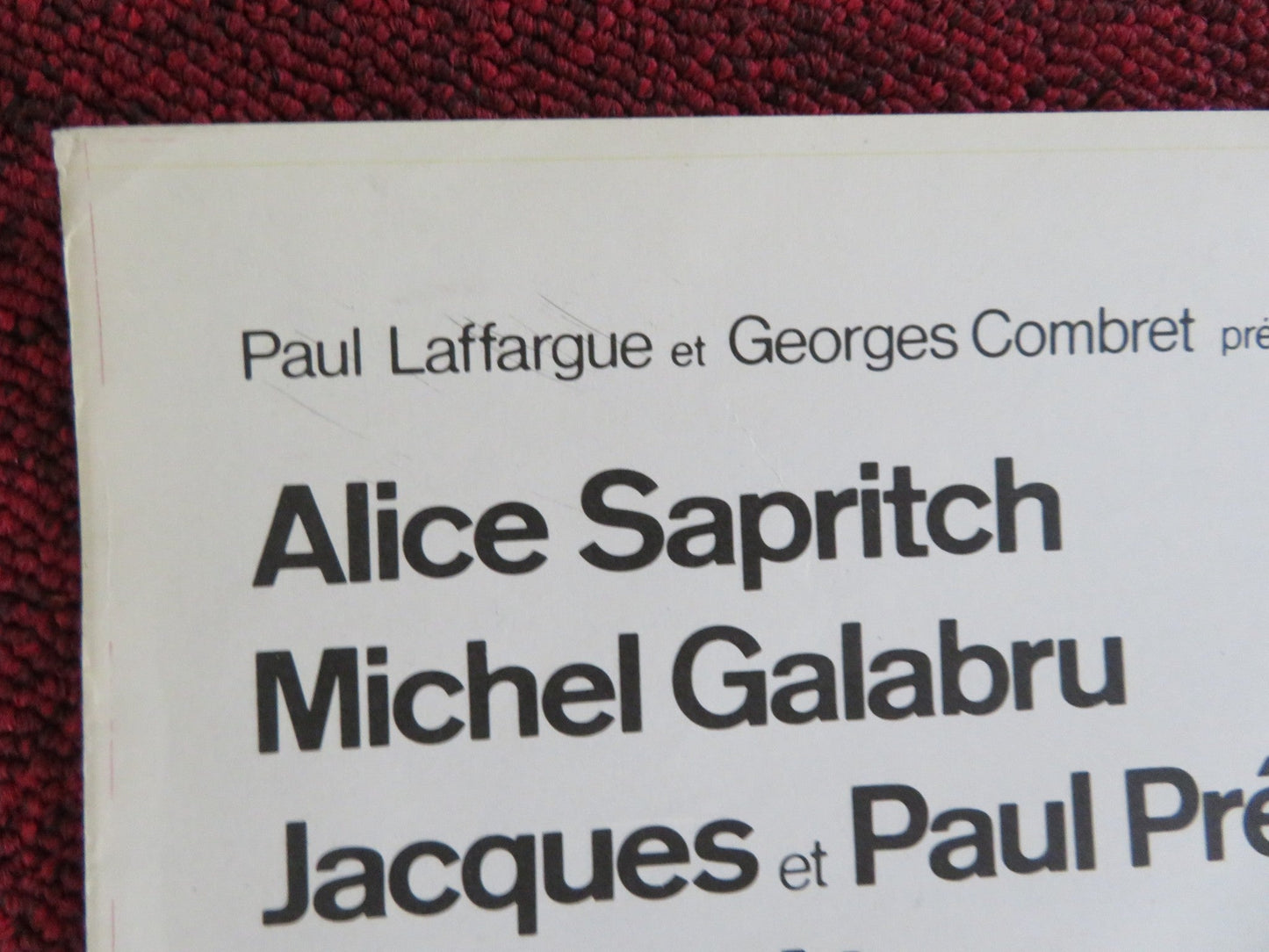 LE LIT... ZE BAWDY BED FRENCH POSTER ROLLED ALICE SAPRITCH MICHEL GALABRU 1974 Rendezvous Cinema Movie posters