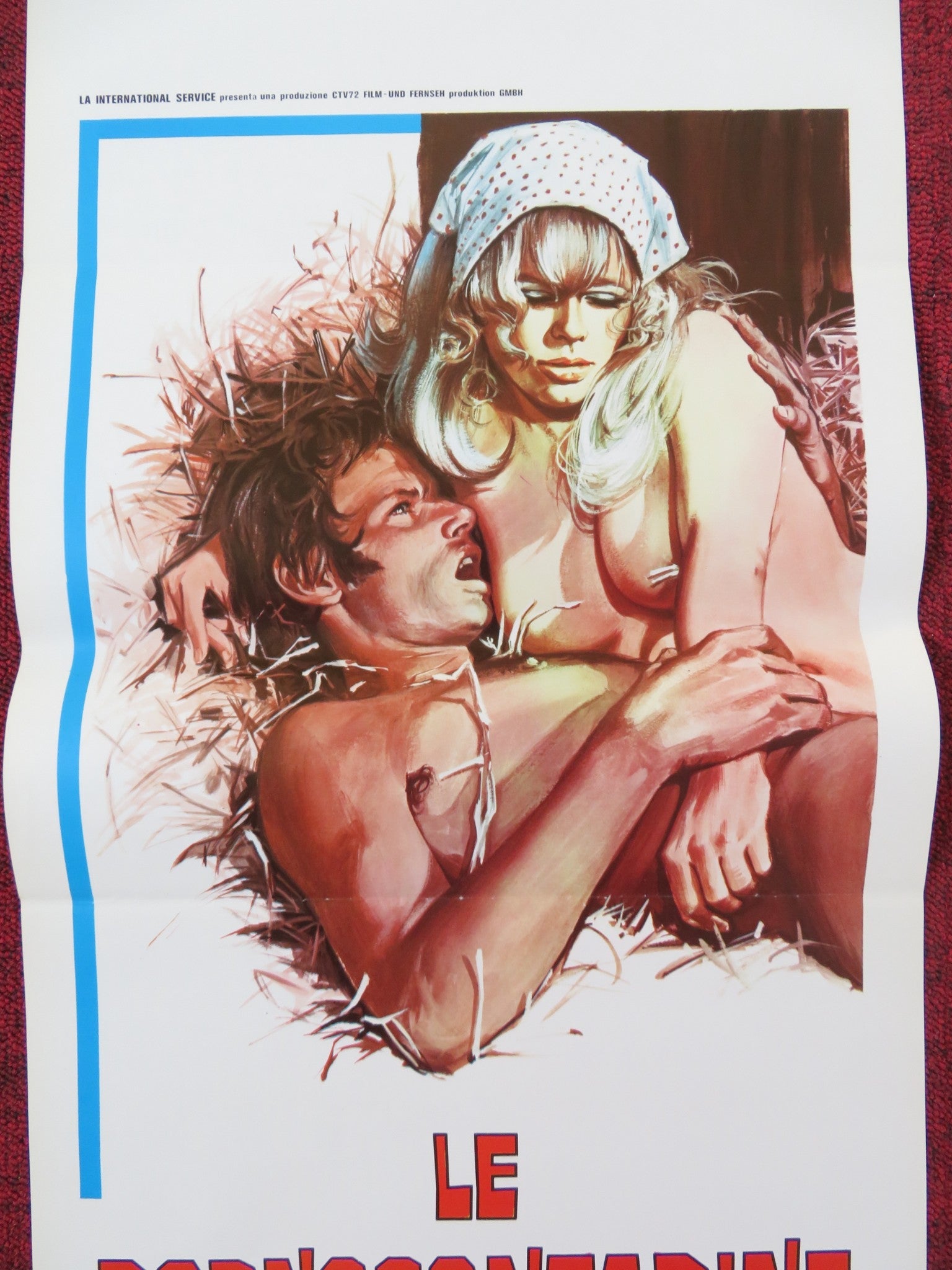 LE PORNOCONTADINE ITALIAN LOCANDINA POSTER RINALDO TALMONTI ELMA KARLOVA 1973 Rendezvous Cinema Movie posters