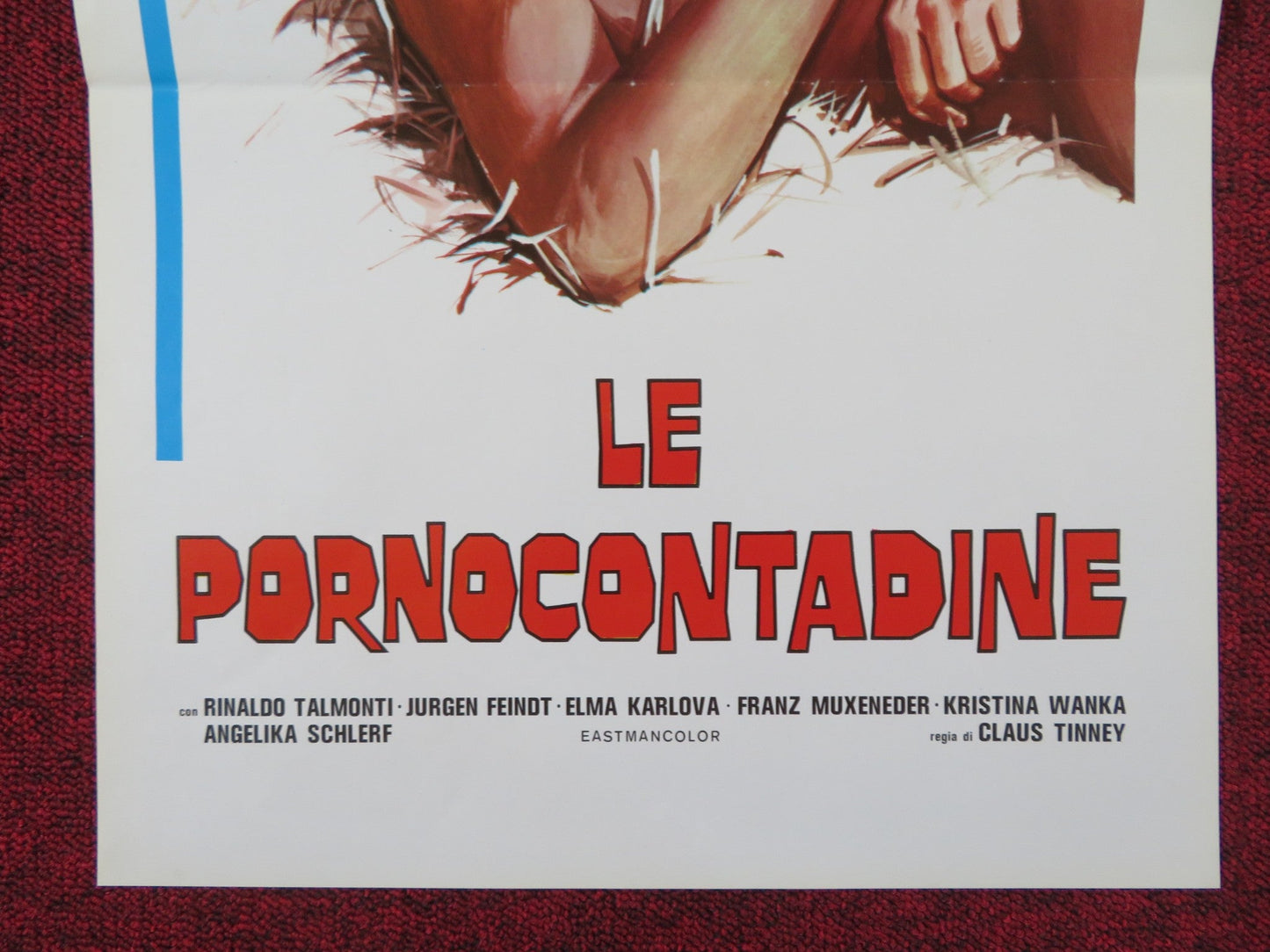 LE PORNOCONTADINE ITALIAN LOCANDINA POSTER RINALDO TALMONTI ELMA KARLOVA 1973 Rendezvous Cinema Movie posters