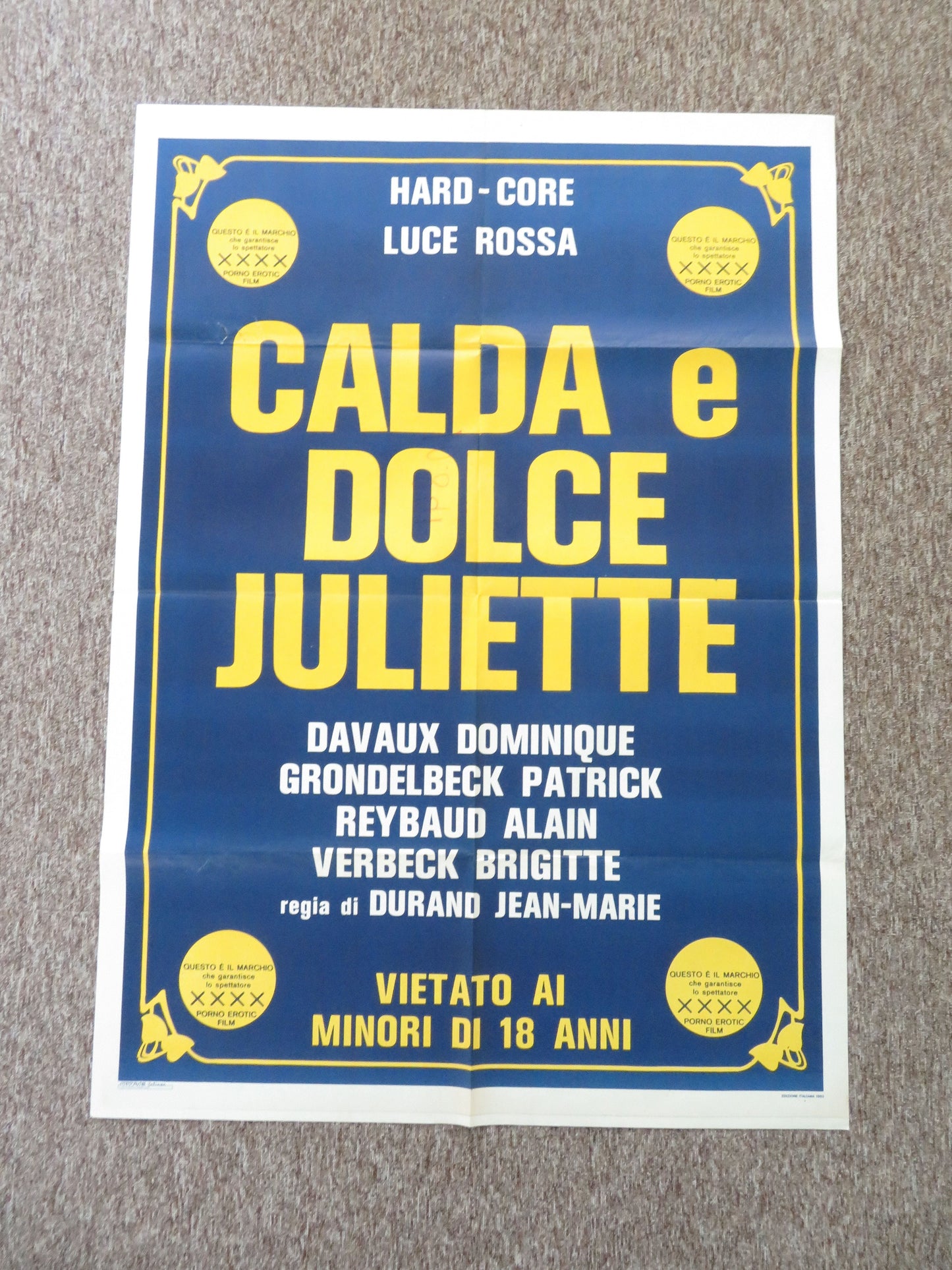 Le professeur d'amour Italian 2 Foglio Poster Brigitte Verbecq 1983 Movie posters
