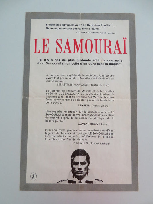 LE SAMOURAI FRENCH ROLLED POSTER ALAIN DELON FRANCOIS PERIER 1967 Movie posters