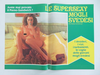 Le Supersexy Mogli Svedesi Italian Fotobusta Posters Lot of 6 Fiedler 1980 Movie posters