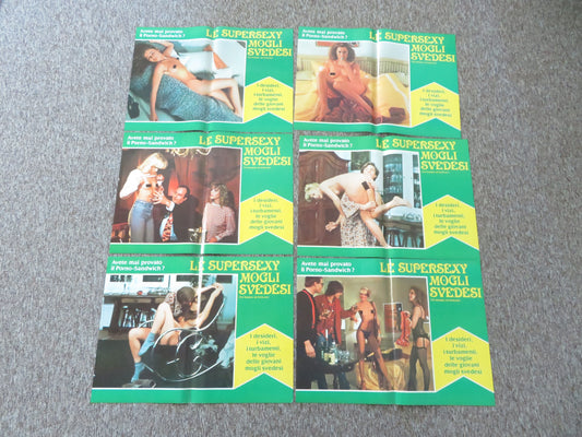 Le Supersexy Mogli Svedesi Italian Fotobusta Posters Lot of 6 Fiedler 1980 Movie posters