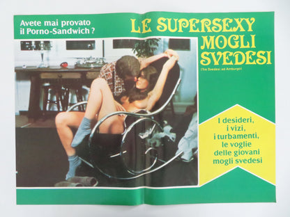 Le Supersexy Mogli Svedesi Italian Fotobusta Posters Lot of 6 Fiedler 1980 Movie posters