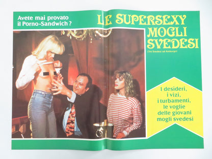 Le Supersexy Mogli Svedesi Italian Fotobusta Posters Lot of 6 Fiedler 1980 Movie posters