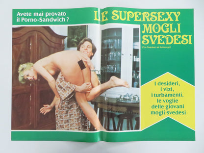 Le Supersexy Mogli Svedesi Italian Fotobusta Posters Lot of 6 Fiedler 1980 Movie posters