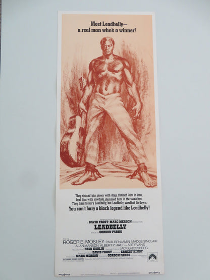 LEADBELLY US INSERT POSTER ROGER E. MOSLEY PAUL BENJAMIN 1975 Movie posters