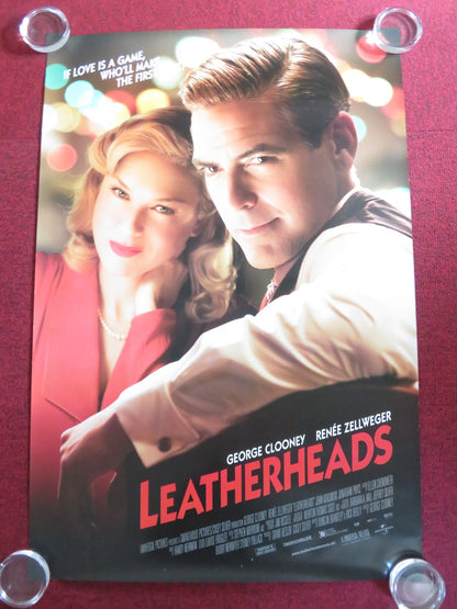 LEATHERHEADS US ONE SHEET ROLLED POSTER GEORGE CLOONEY RENEE ZELLWEGER 2008 Rendezvous Cinema Movie posters