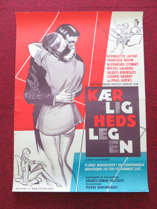 L'EAU A LA BOUCHE DANISH POSTER ROLLED BERNADETTE LAFONT FRANCOISE BRION 1961 Rendezvous Cinema Movie posters