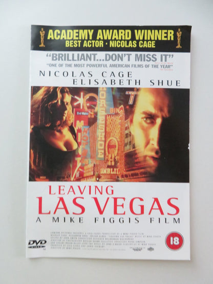 LEAVING LAS VEGAS (DVD) NICOLAS CAGE ELISABETH SHUE 1995 REGION 2 Movie posters