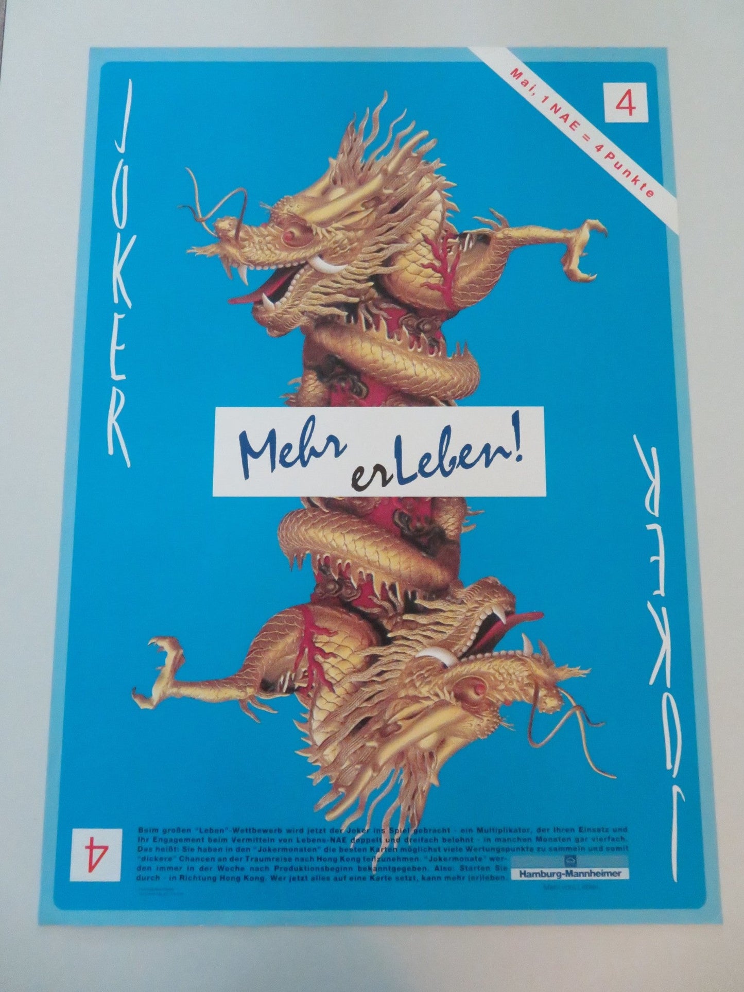 LEBEN WETTBEWERB FROM HAMBURG - MANHEIMER GERMAN POSTER ROLLED Movie posters