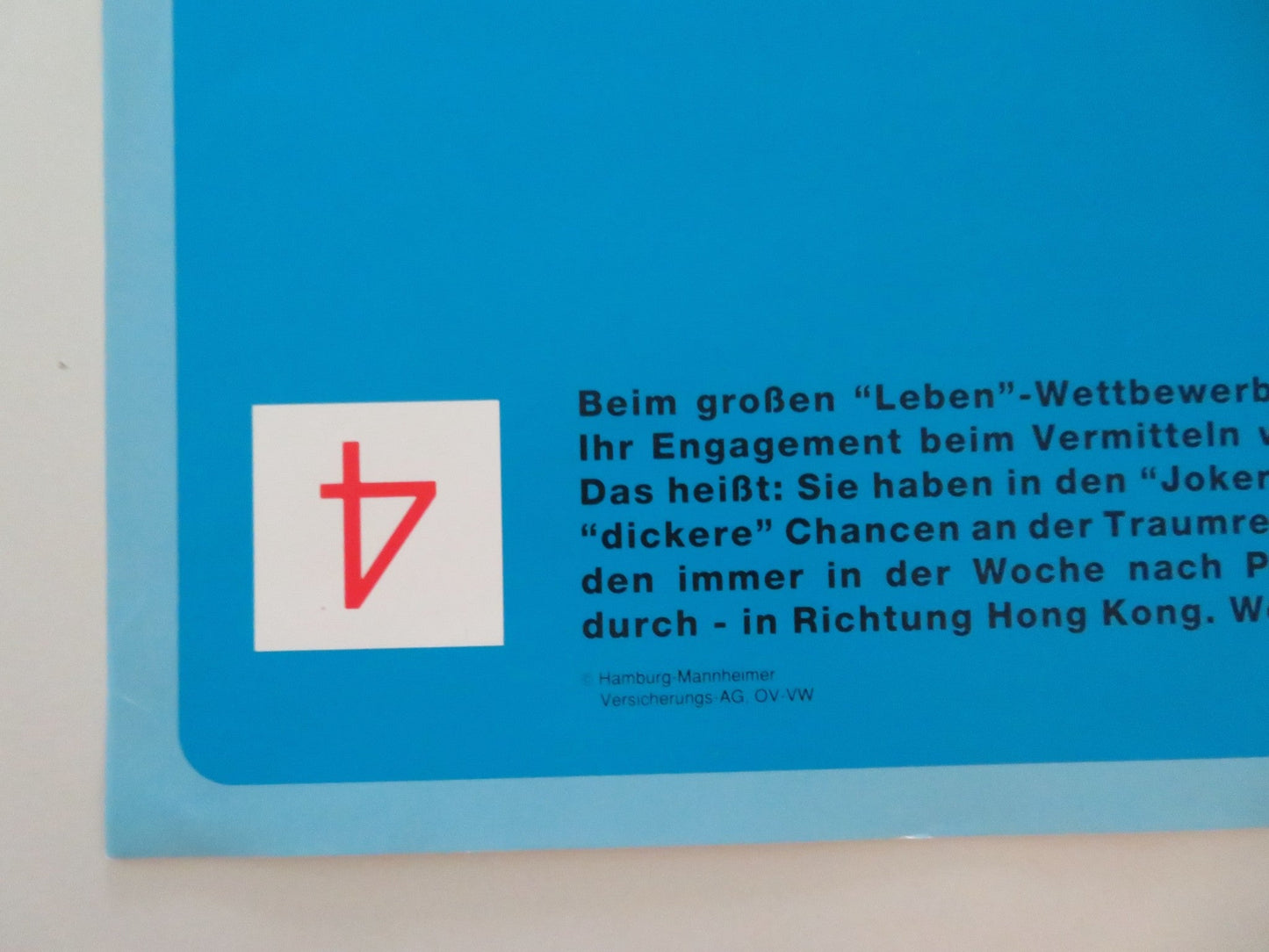 LEBEN WETTBEWERB FROM HAMBURG - MANHEIMER GERMAN POSTER ROLLED Movie posters