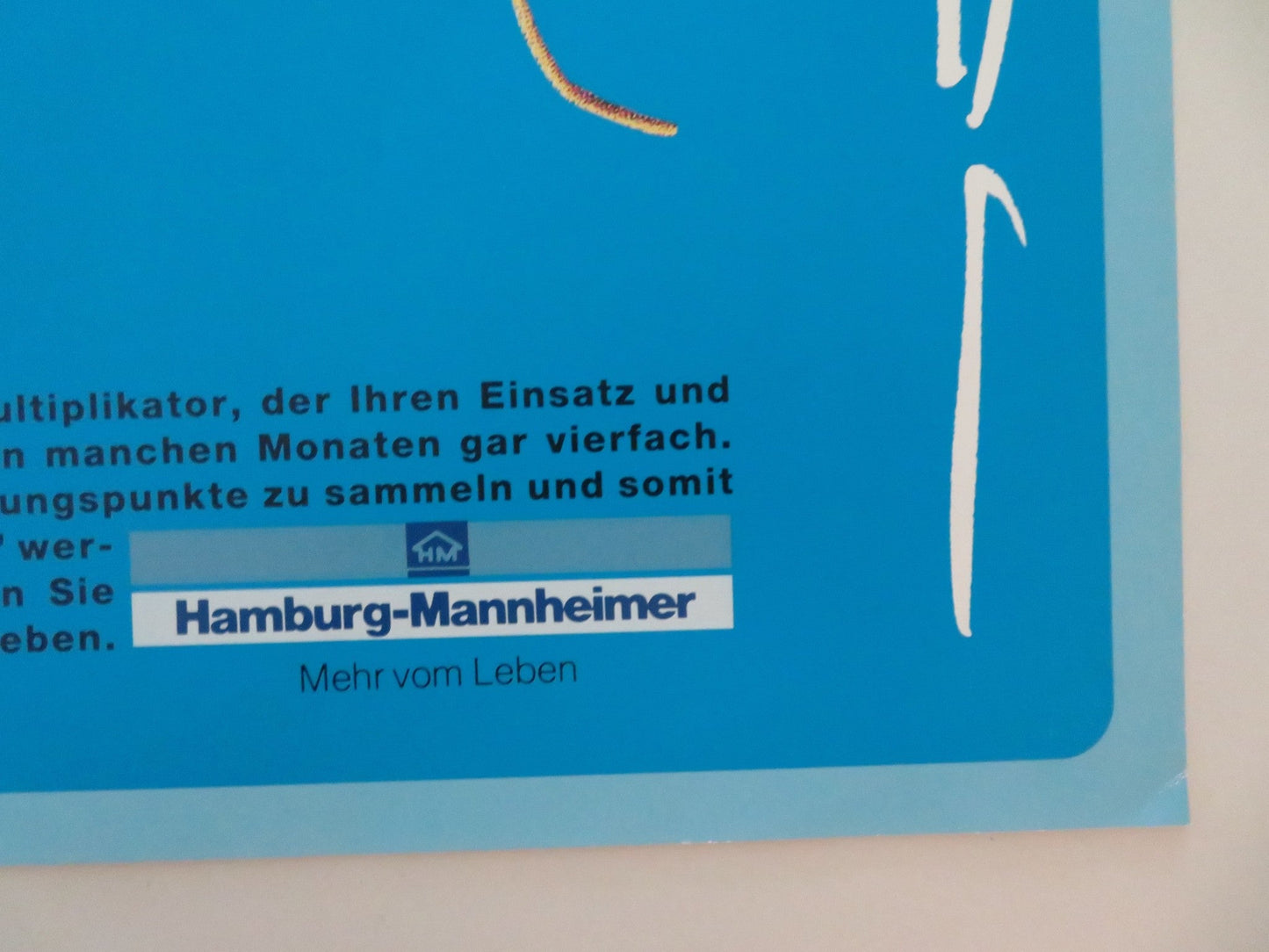 LEBEN WETTBEWERB FROM HAMBURG - MANHEIMER GERMAN POSTER ROLLED Movie posters