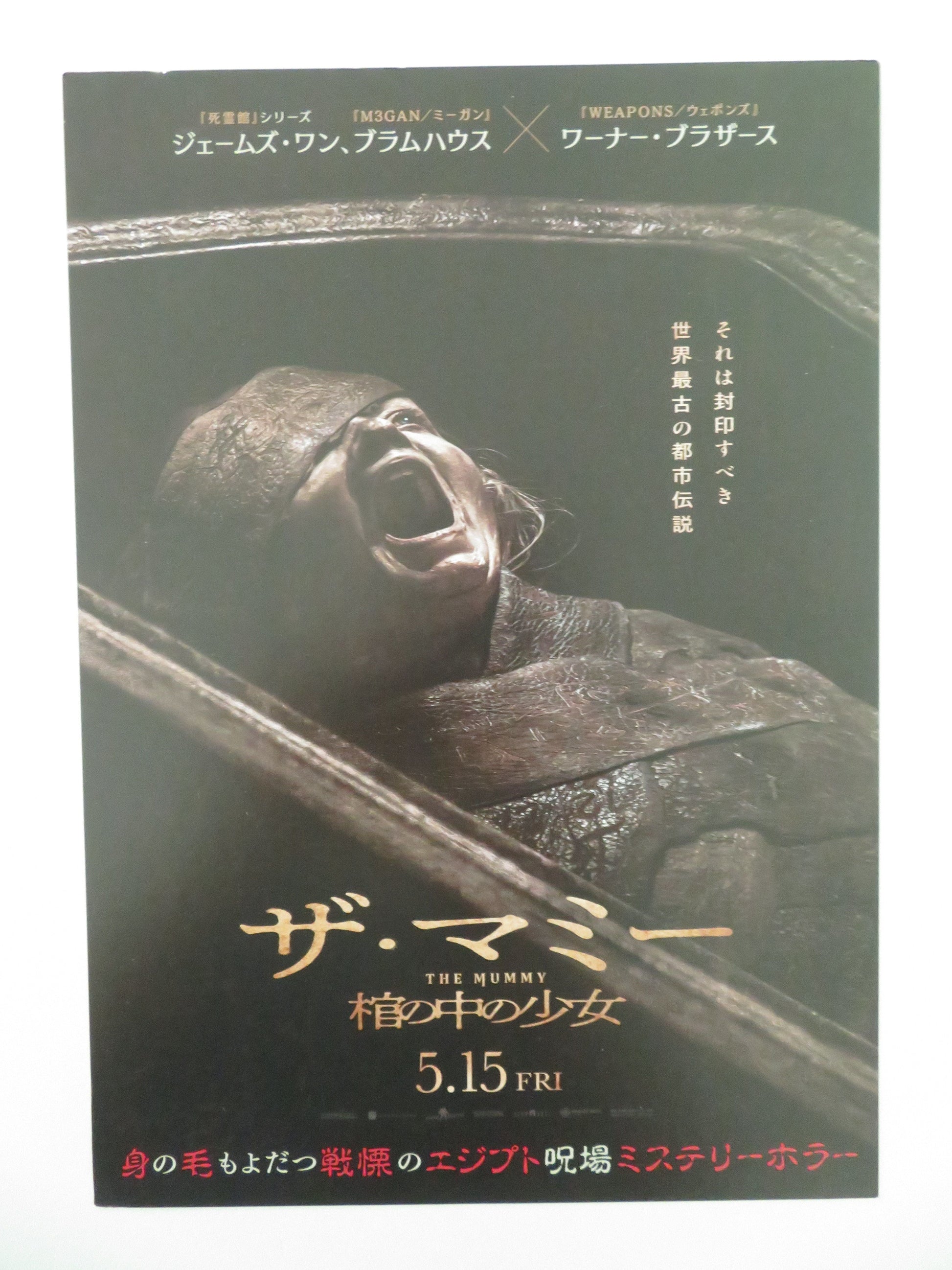 Lee Cronin's The Mummy Japanese Chirashi (B5) Poster Jack Reynor Costa 2026 Movie posters