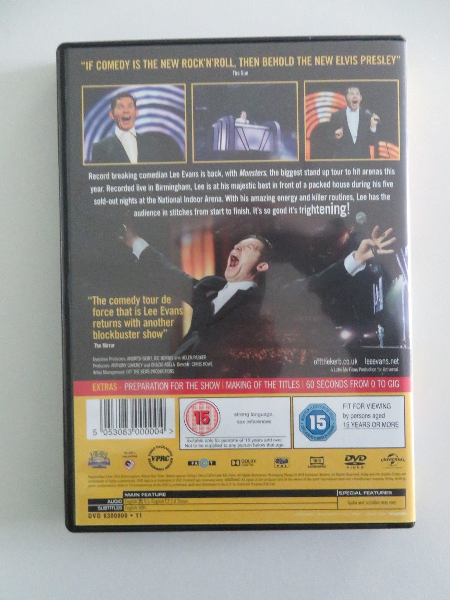 LEE EVANS: MONSTERS (DVD) LEE EVANS ALASTAIR CUNNINGHAM 2014 REGION 2, 4 Movie posters