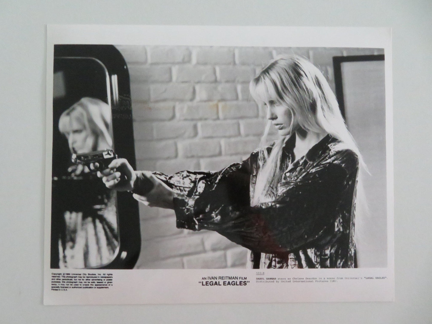 LEGAL EAGLES - A MOVIE STILL PHOTO LOT OF 5 ROBERT REDFORD DARYL HANNAH 1986 - Rendezvous Cinema