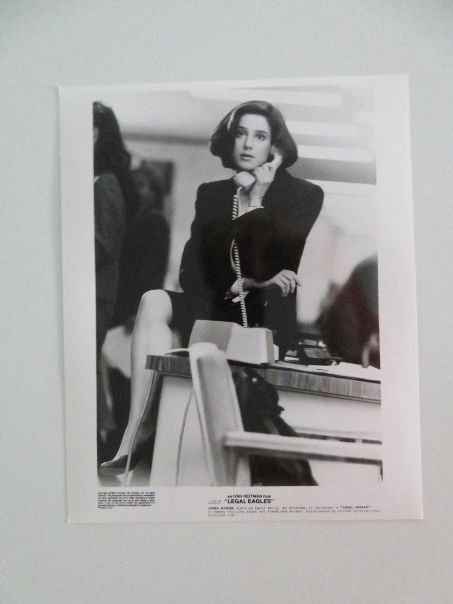 LEGAL EAGLES - A MOVIE STILL PHOTO LOT OF 5 ROBERT REDFORD DARYL HANNAH 1986 - Rendezvous Cinema