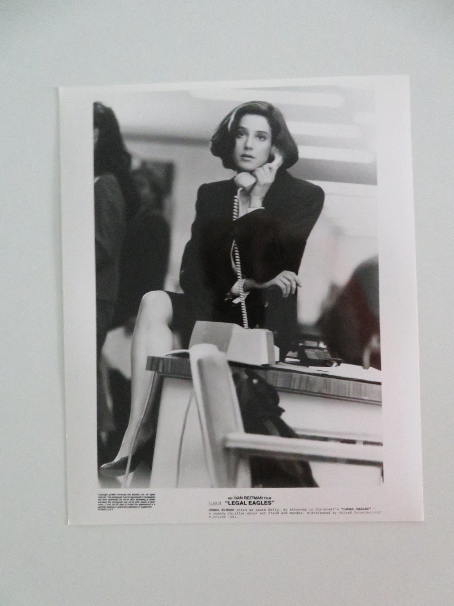 LEGAL EAGLES - A MOVIE STILL PHOTO LOT OF 5 ROBERT REDFORD DARYL HANNAH 1986 - Rendezvous Cinema