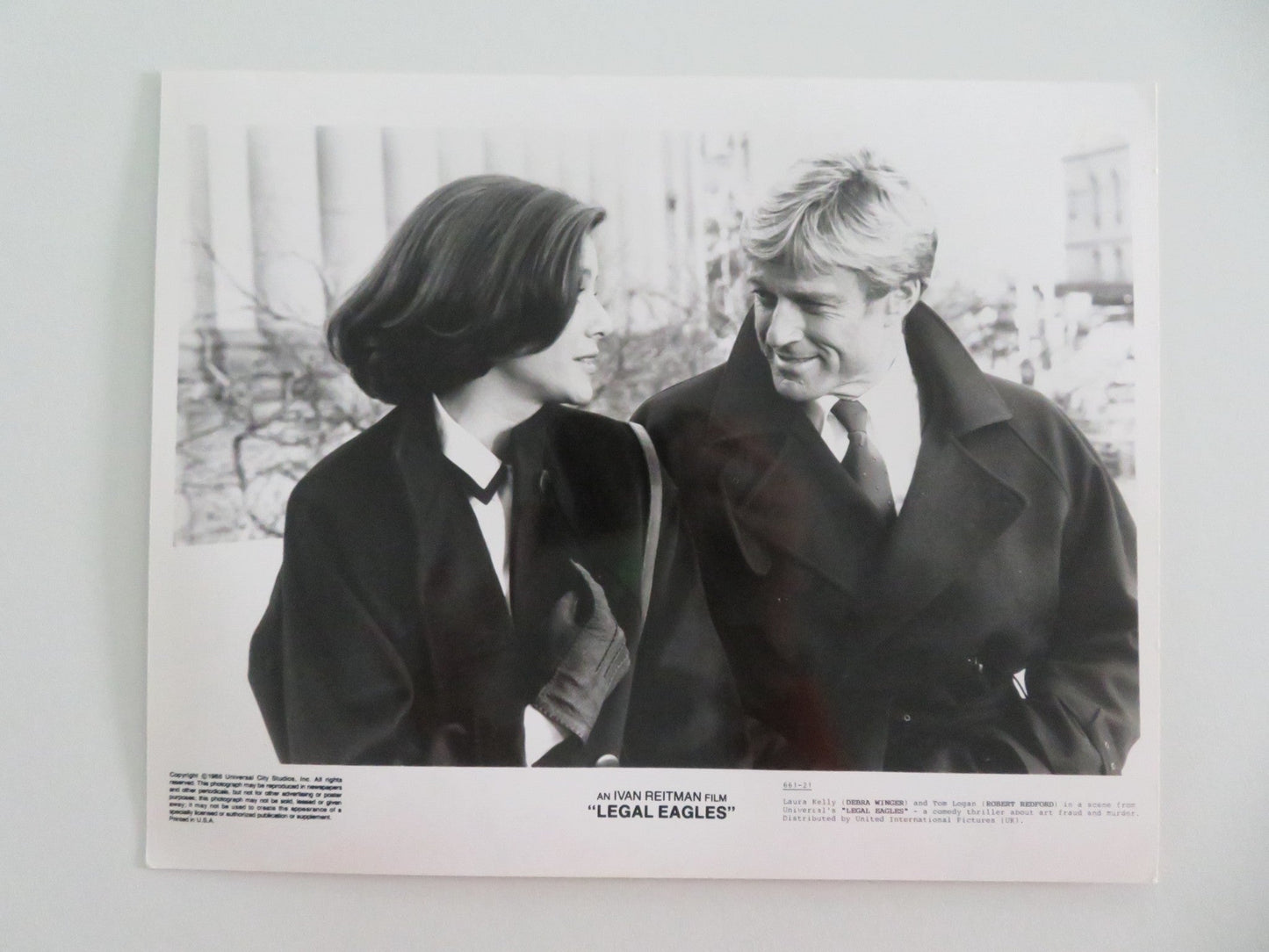 LEGAL EAGLES - A MOVIE STILL PHOTO LOT OF 5 ROBERT REDFORD DARYL HANNAH 1986 - Rendezvous Cinema