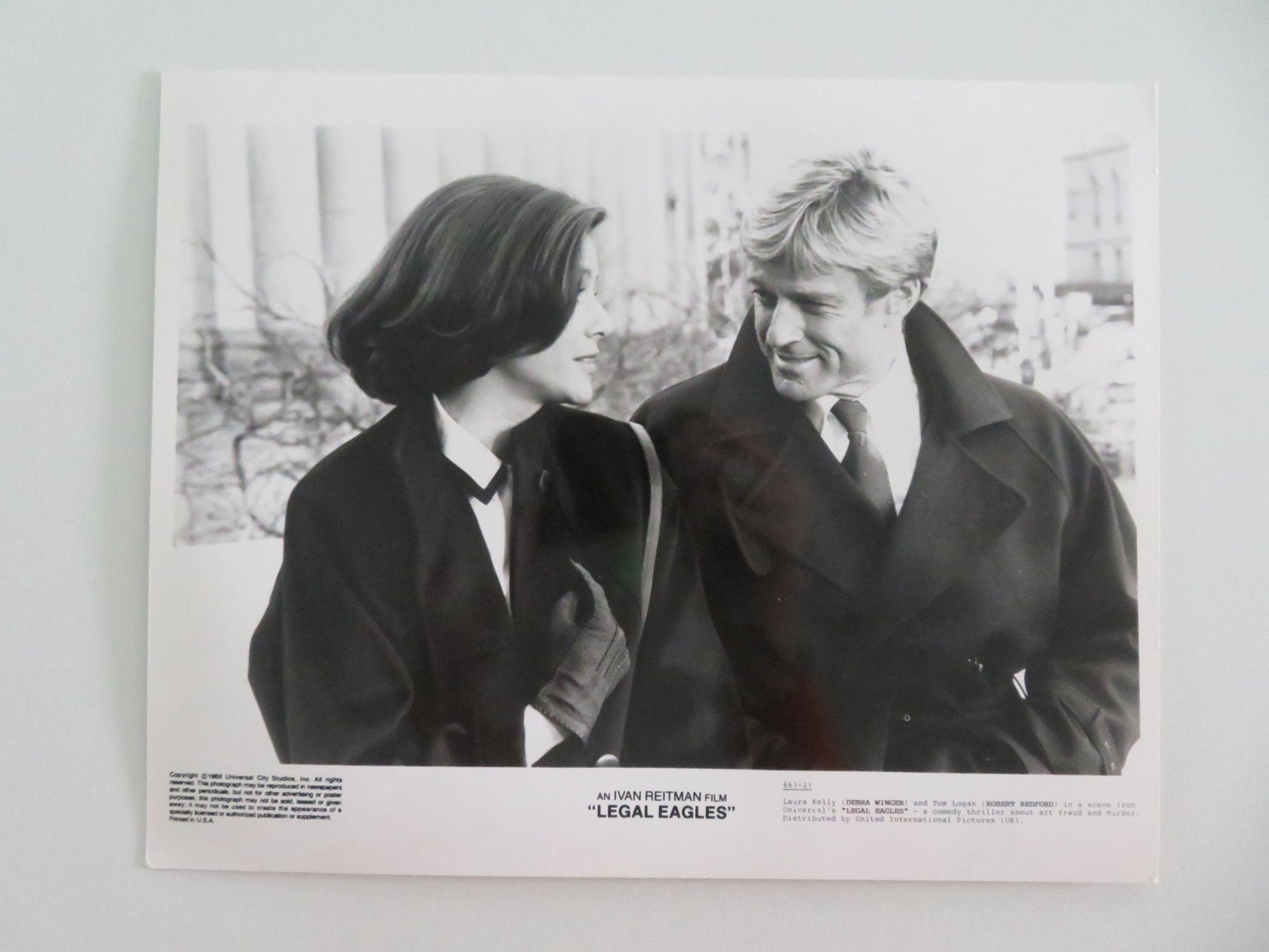 LEGAL EAGLES - A MOVIE STILL PHOTO LOT OF 5 ROBERT REDFORD DARYL HANNAH 1986 - Rendezvous Cinema