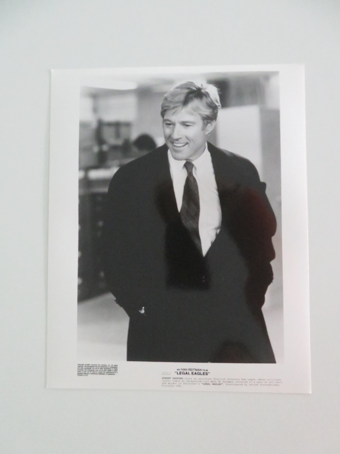 LEGAL EAGLES - A MOVIE STILL PHOTO LOT OF 5 ROBERT REDFORD DARYL HANNAH 1986 - Rendezvous Cinema