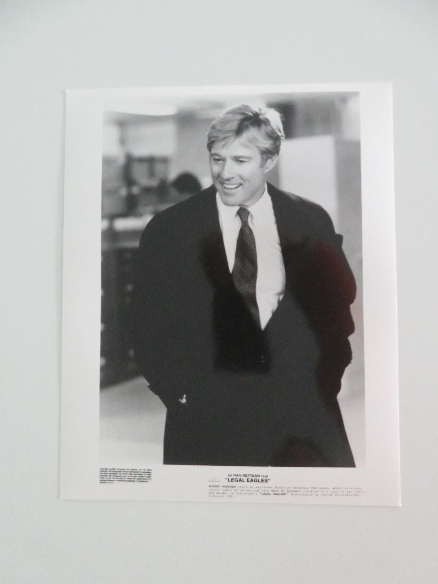 LEGAL EAGLES - A MOVIE STILL PHOTO LOT OF 5 ROBERT REDFORD DARYL HANNAH 1986 - Rendezvous Cinema