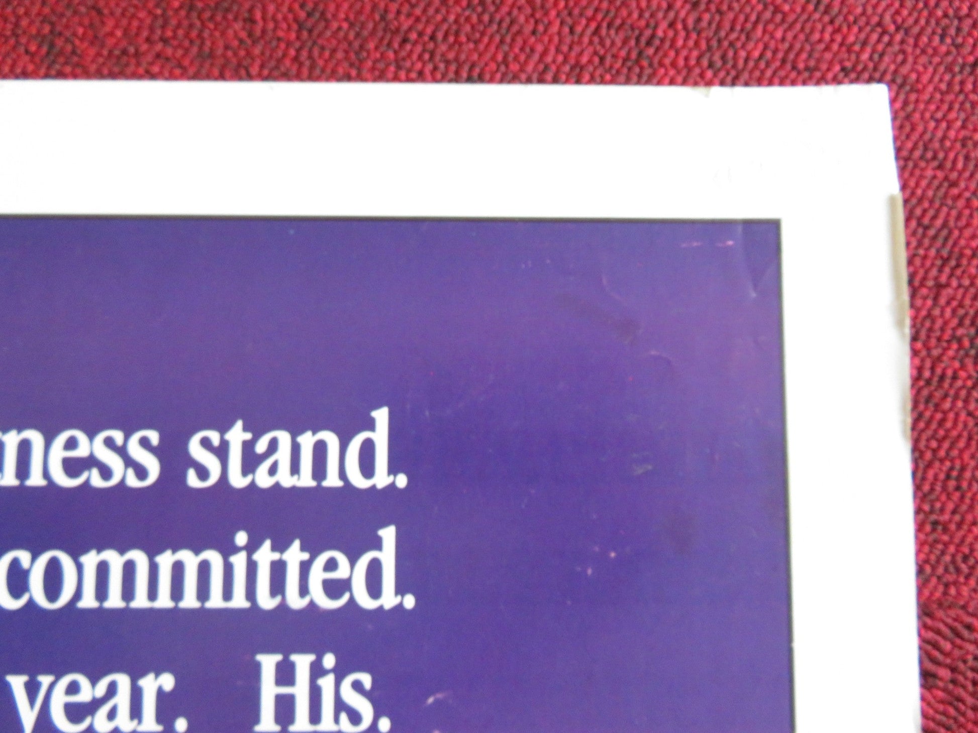 LEGAL EAGLES - B FOLDED US ONE SHEET POSTER ROBERT REDFORD DEBRA WINGER 1986 Rendezvous Cinema Movie posters