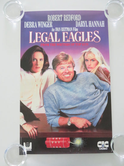LEGAL EAGLES VHS VIDEO POSTER ROBERT REDFORD DEBRA WINGER DARYL HANNAH 1986 Movie posters