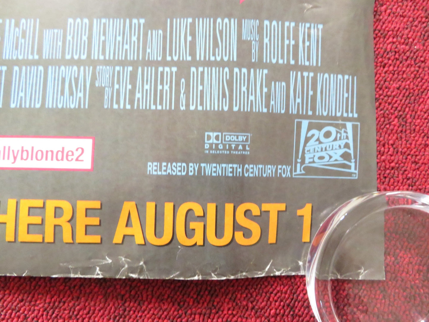 LEGALLY BLONDE 2 UK QUAD ROLLED POSTER REESE WITHERSPOON SALLY FIELD 2003 Rendezvous Cinema Movie posters