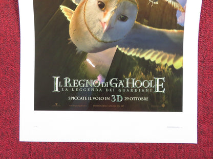 LEGEND OF THE GUARDIANS: THE OWLS OF GA'HOOLE ITALIAN LOCANDINA POSTER 2010 Rendezvous Cinema Movie posters