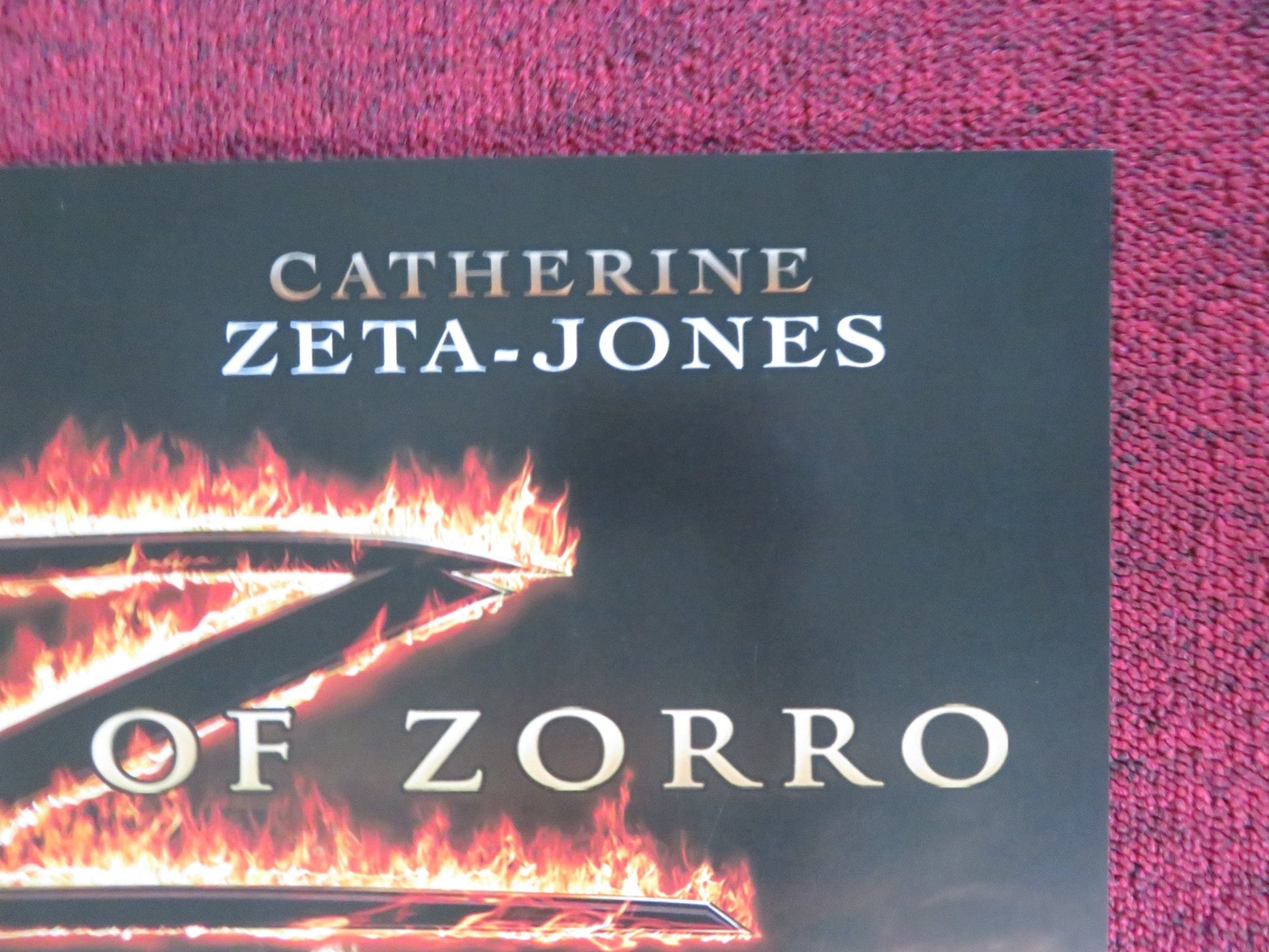 LEGEND OF ZORRO VHS VIDEO POSTER ANTONIO BANDERAS CATHERINE ZETA - JONES 2005 Rendezvous Cinema Movie posters