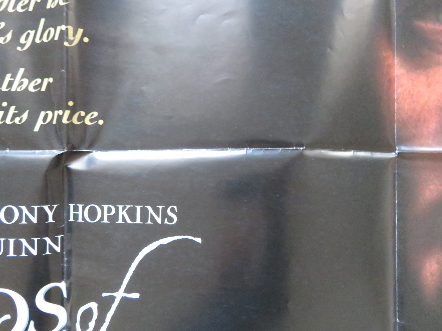 LEGENDS OF THE FALL - B UK QUAD POSTER FOLDED ANTHONY HOPKINS BRAD PITT 1994 Rendezvous Cinema Movie posters