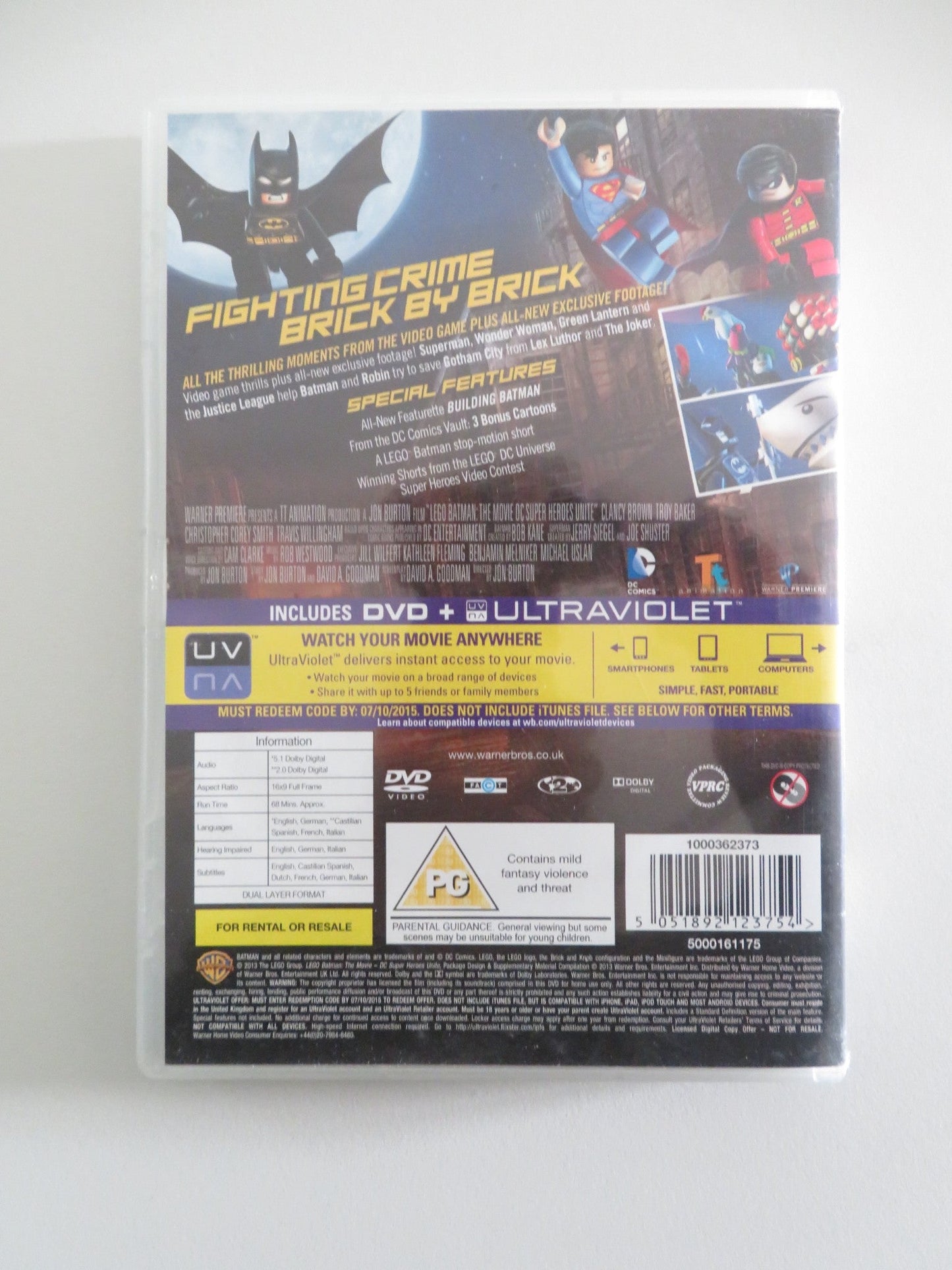 LEGO BATMAN: THE MOVIE - DC SUPER HEROES UNITE (DVD) TROY BAKER 2013 REGION 2 Movie posters