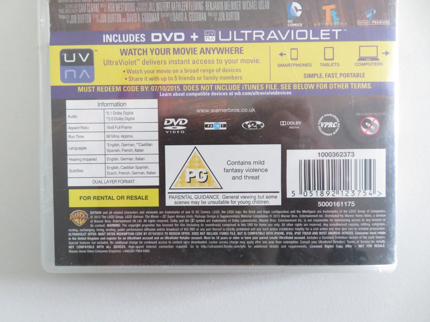 LEGO BATMAN: THE MOVIE - DC SUPER HEROES UNITE (DVD) TROY BAKER 2013 REGION 2 Movie posters