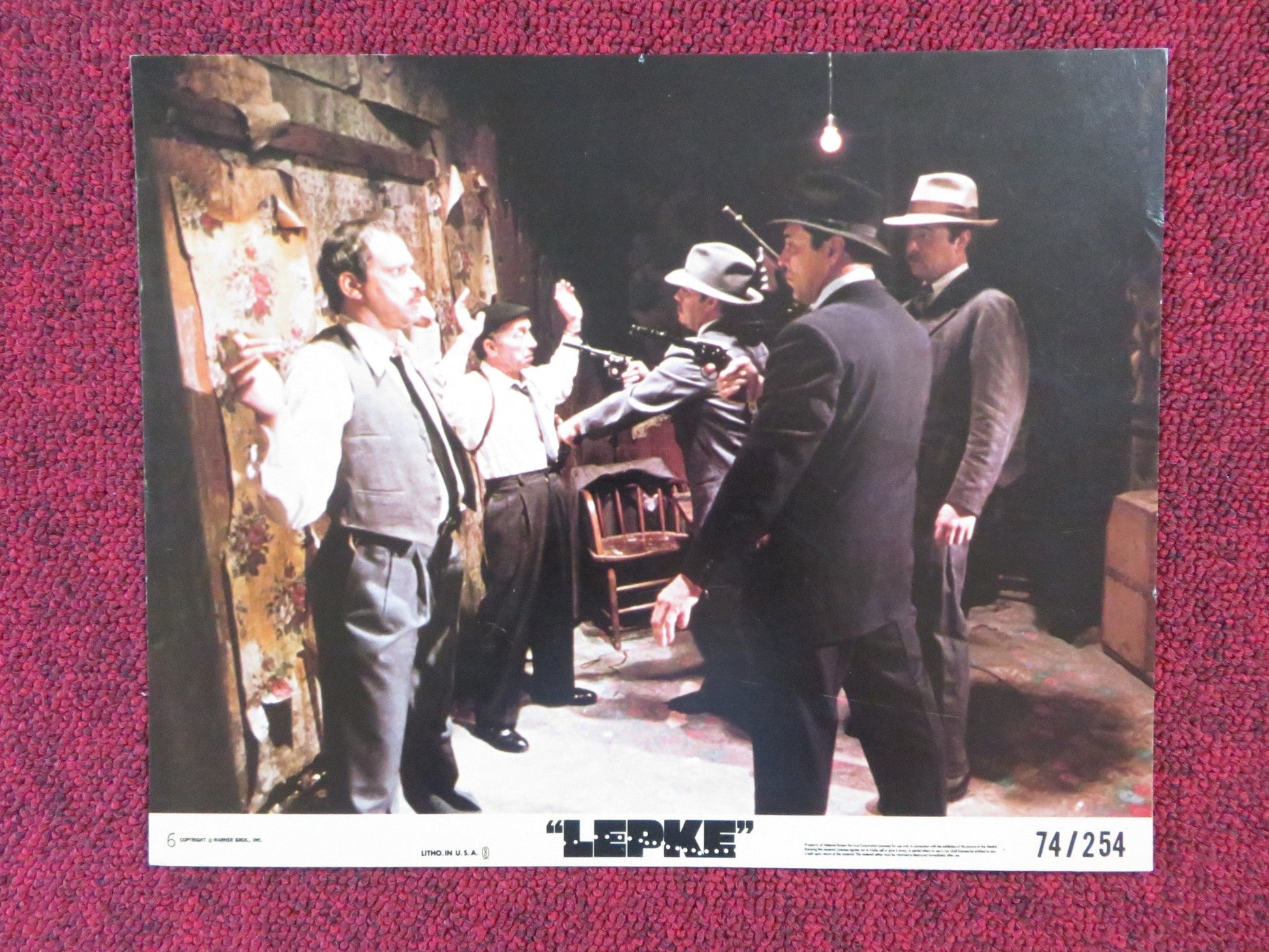 LEPKE - 6 LOBBY CARD TONY CURTIS MICHAEL CALLAN 1974 Rendezvous Cinema Movie posters
