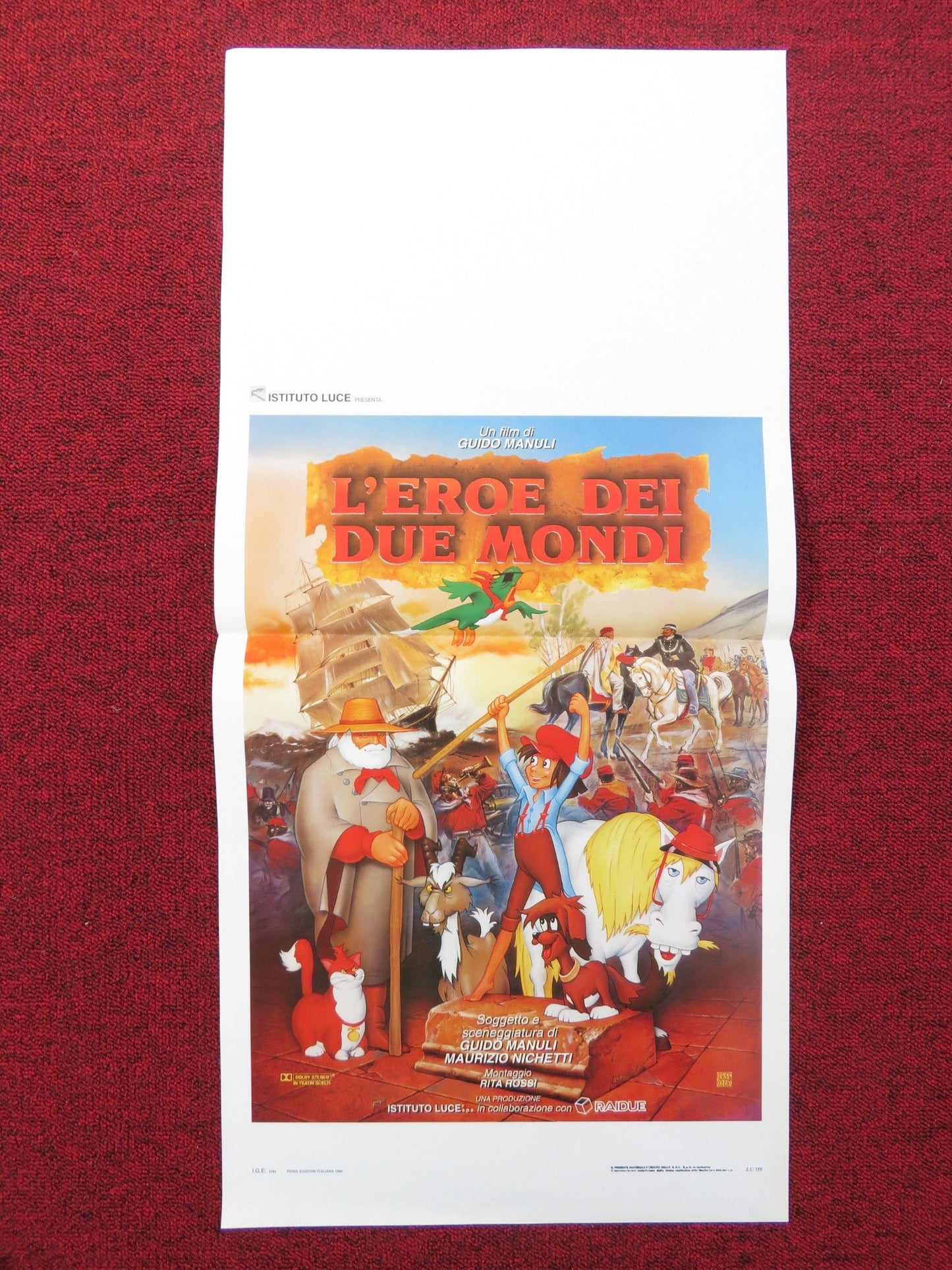 L'EROE DEI DUE MONDI ITALIAN LOCANDINA POSTER GIANNI MUSY SIONE CRISARI 1994 Rendezvous Cinema Movie posters