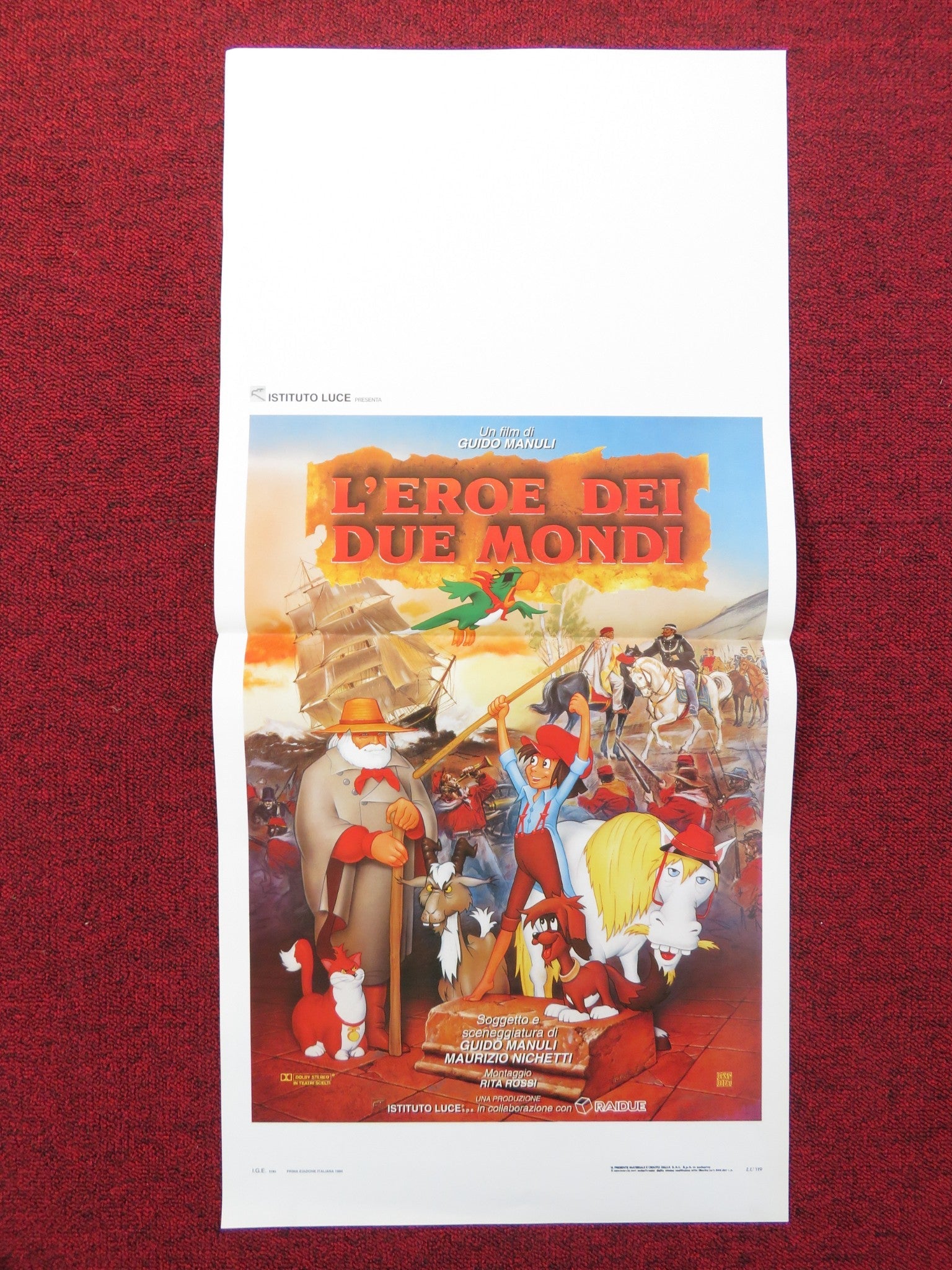 L'EROE DEI DUE MONDI ITALIAN LOCANDINA POSTER GIANNI MUSY SIONE CRISARI 1994 Rendezvous Cinema Movie posters