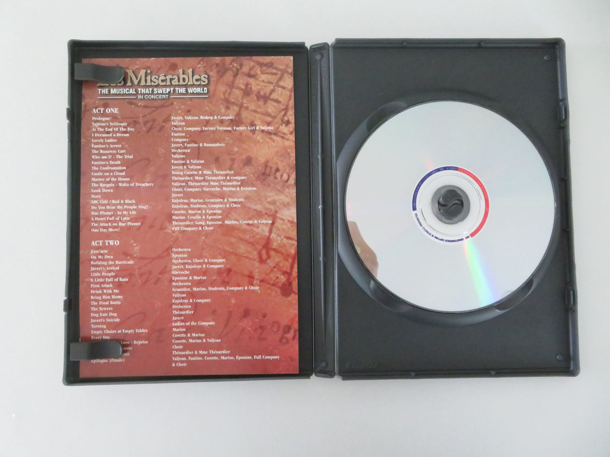 Les Misérables the Dream Cast in Concert (DVD) Michael Ball 1995 Region 2 Movie posters