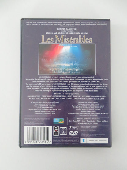 Les Misérables the Dream Cast in Concert (DVD) Michael Ball 1995 Region 2 Movie posters