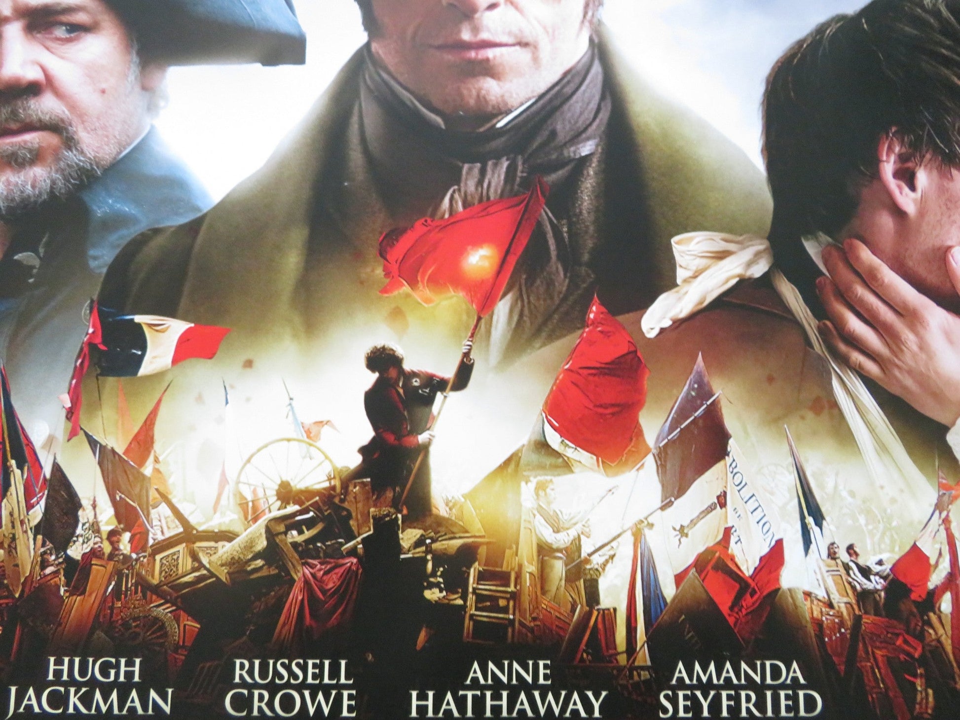LES MISERABLES UK QUAD ROLLED POSTER HUGH JACKMAN RUSSELL CROWE 2012 Rendezvous Cinema Movie posters