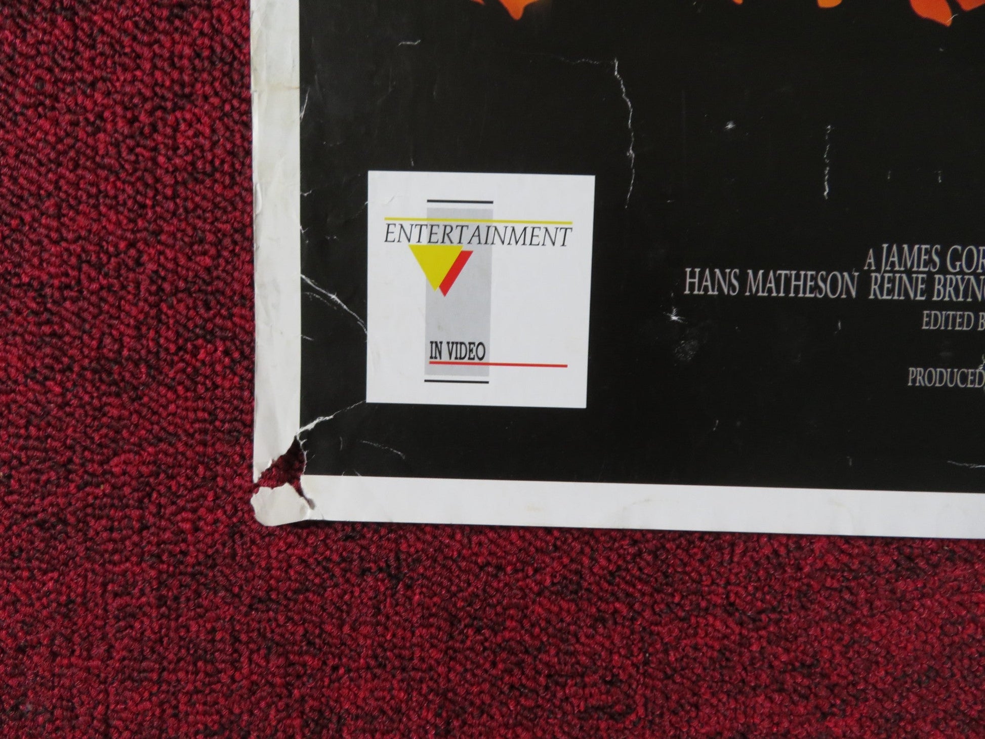 LES MISERABLES VHS POSTER ROLLED LIAM NEESON UMA THURMAN 1998 Rendezvous Cinema Movie posters