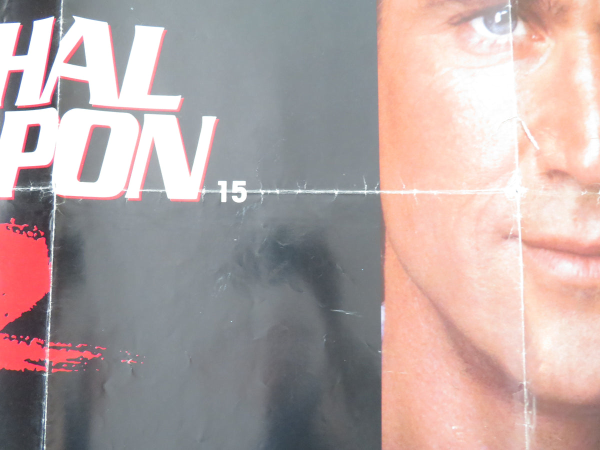 Lethal Weapon 2 UK Quad Rolled Poster Mel Gibson Danny Glover 1989 Movie posters