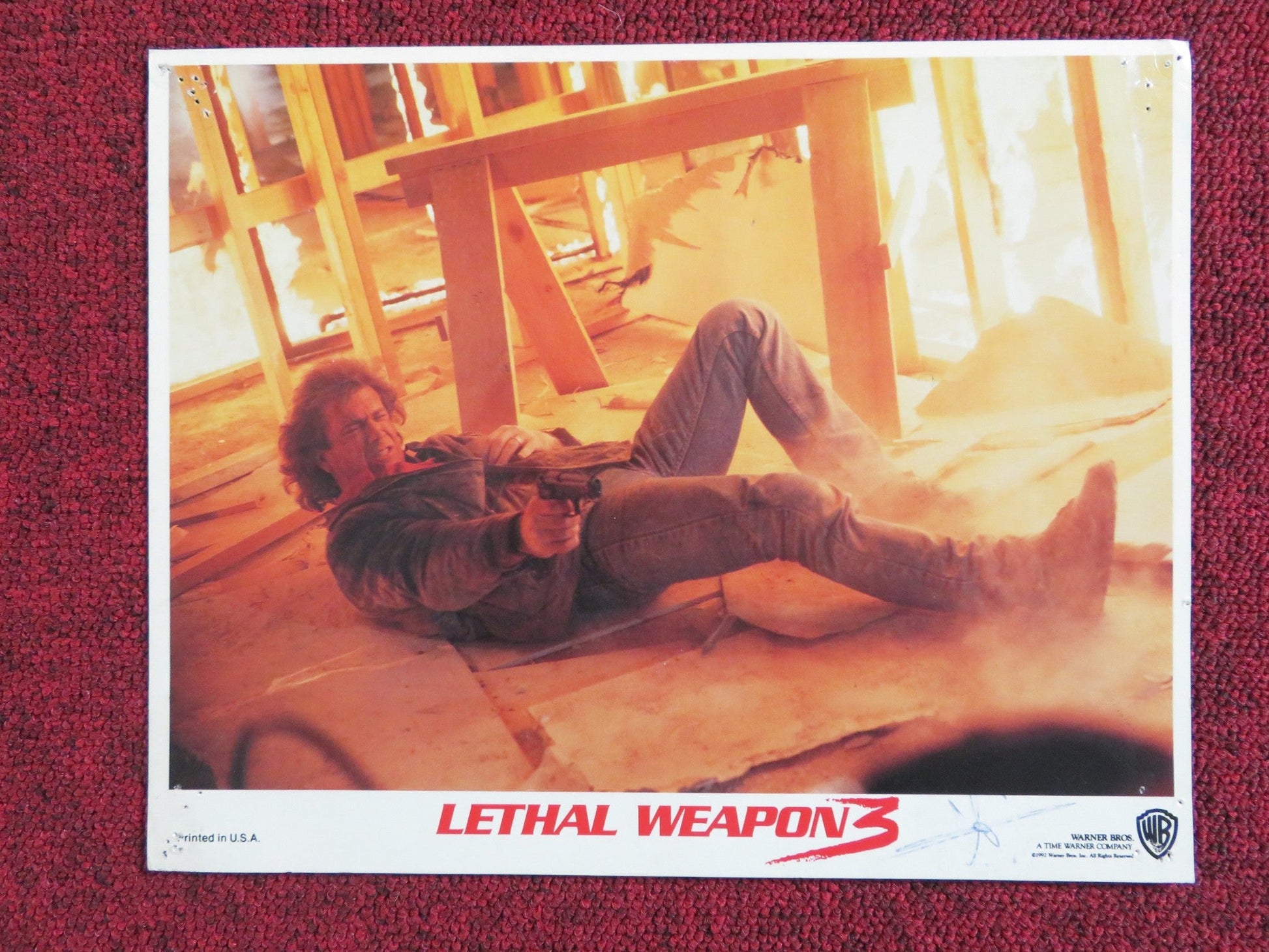 LETHAL WEAPON 3 LOBBY CARD MEL GIBSON DANNY GLOVER 1992 Rendezvous Cinema Movie posters