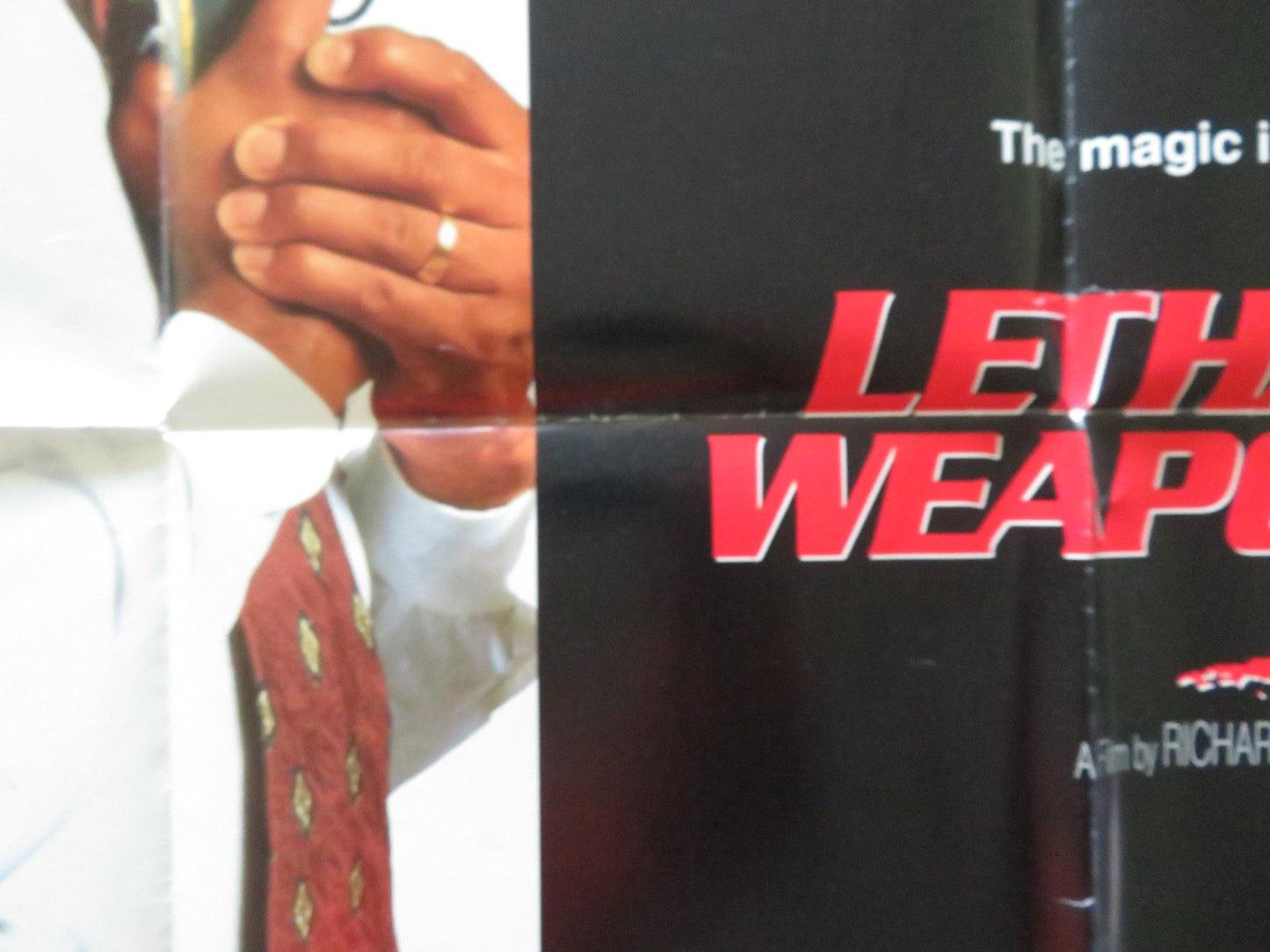 LETHAL WEAPON 3 UK QUAD POSTER FOLDED MEL GIBSON DANNY GLOVER 1992 - Rendezvous Cinema