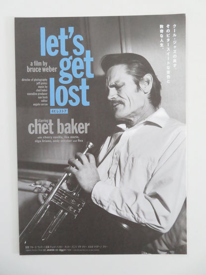 Let's Get Lost 4K Japanese Chirashi (B5) Poster Chet Baker Chris Isaak R2023 Movie posters